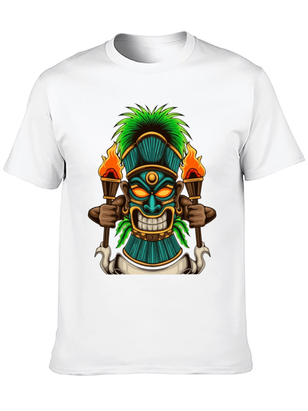 Tiki Totem Graphic Tee - Island Vibes