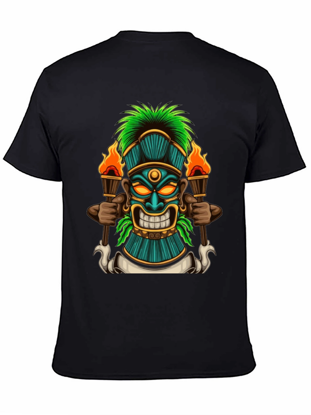 Tiki Totem Graphic Tee - Island Vibes