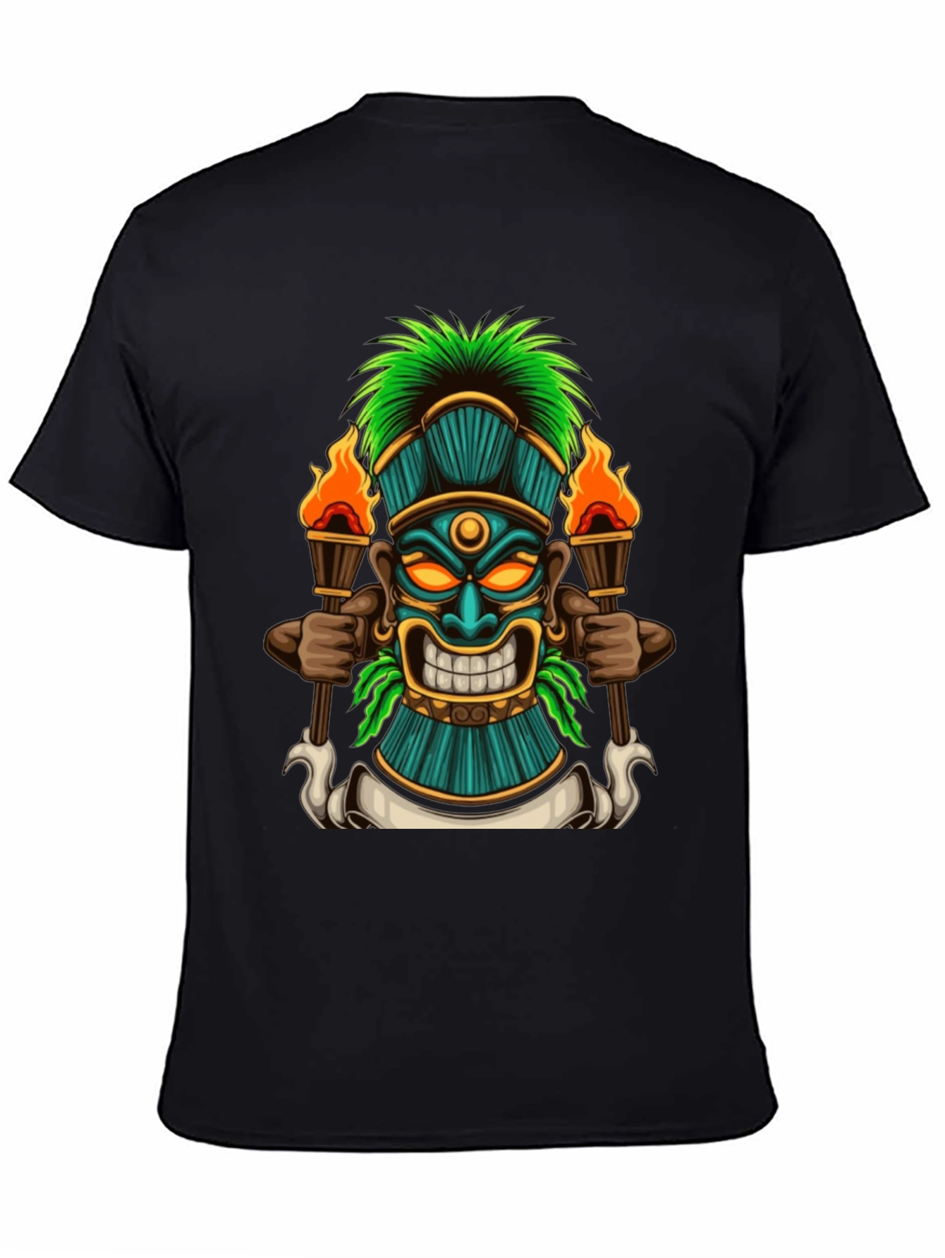 Tiki Totem Graphic Tee - Island Vibes