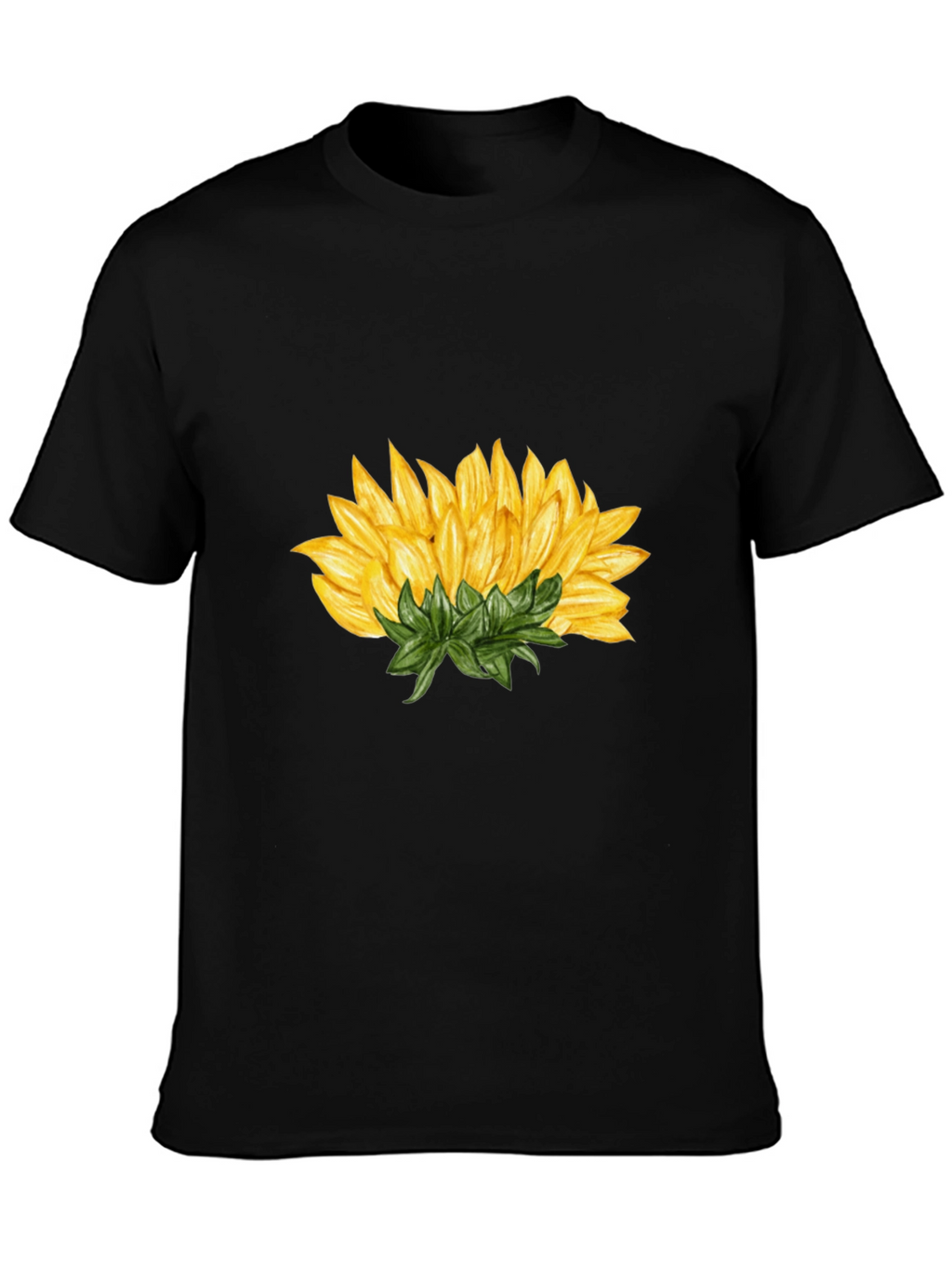 Sunflower Graphic Black T-Shirt