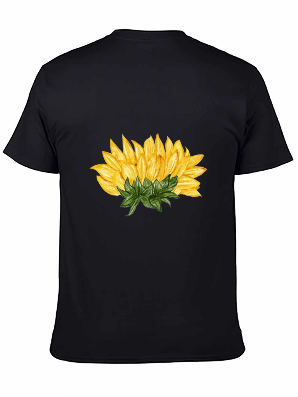 Sunflower Graphic Black T-Shirt