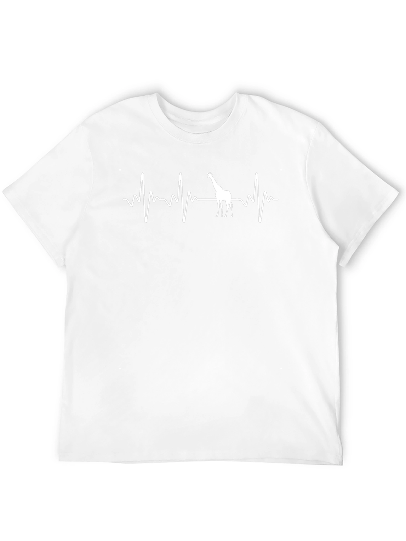 Giraffe Heartbeat Graphic Tee - Black