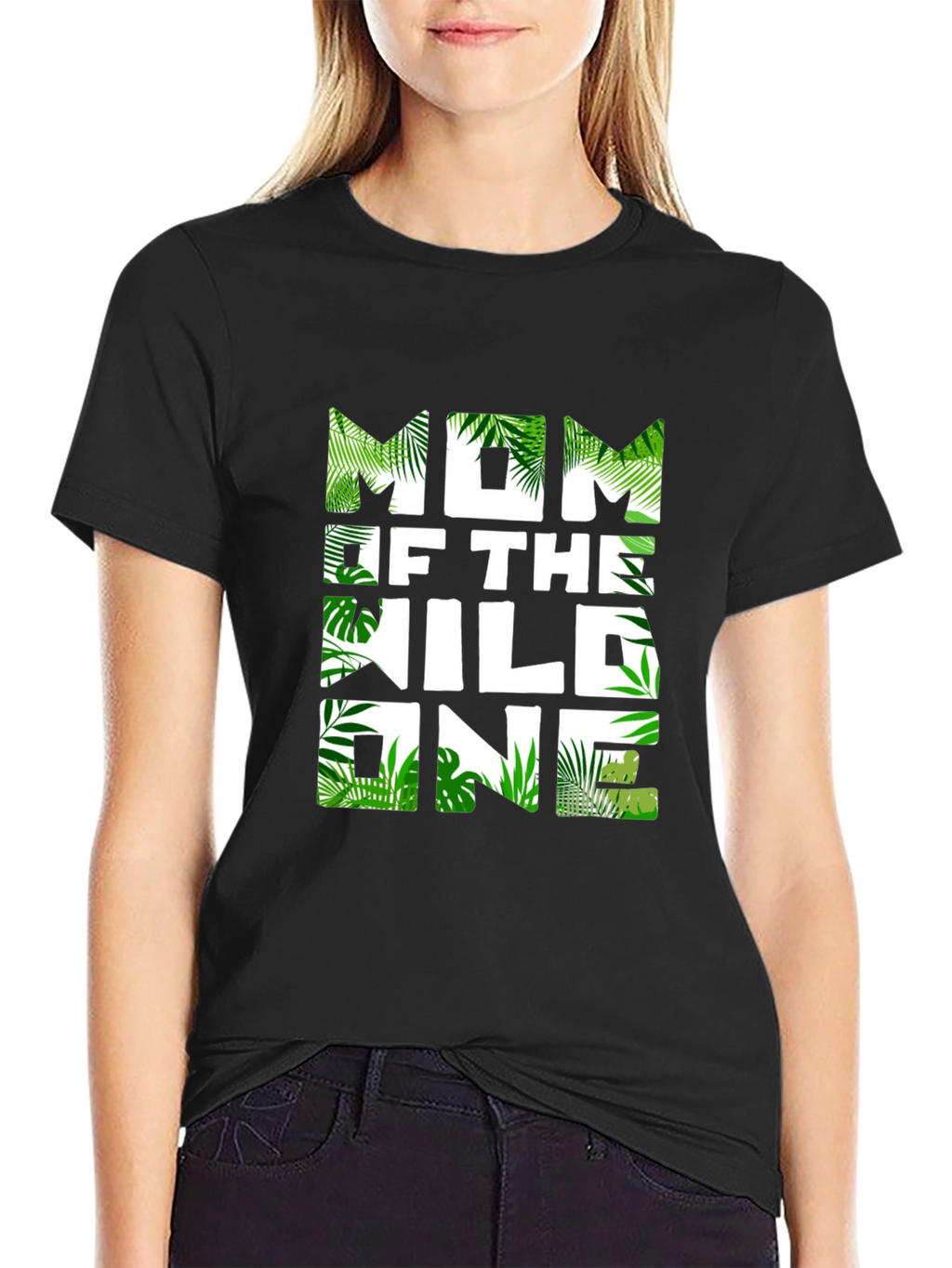 Mom of The Wild One Jungle Theme T-Shirt