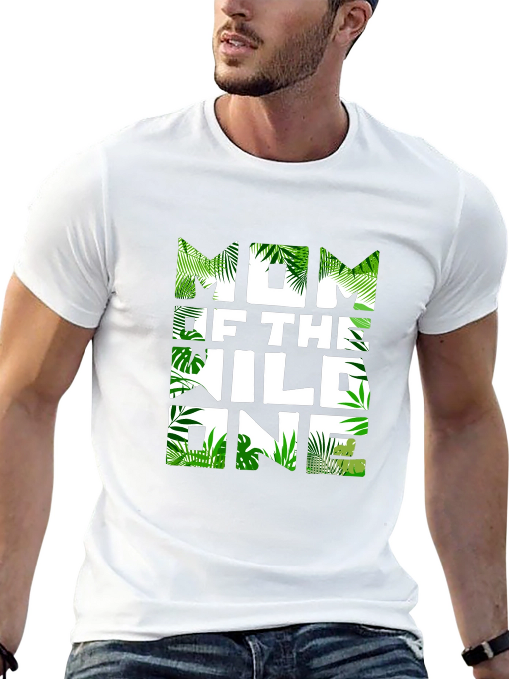 Mom of The Wild One Jungle Theme T-Shirt