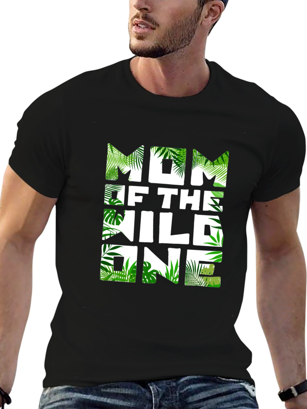 Mom of The Wild One Jungle Theme T-Shirt