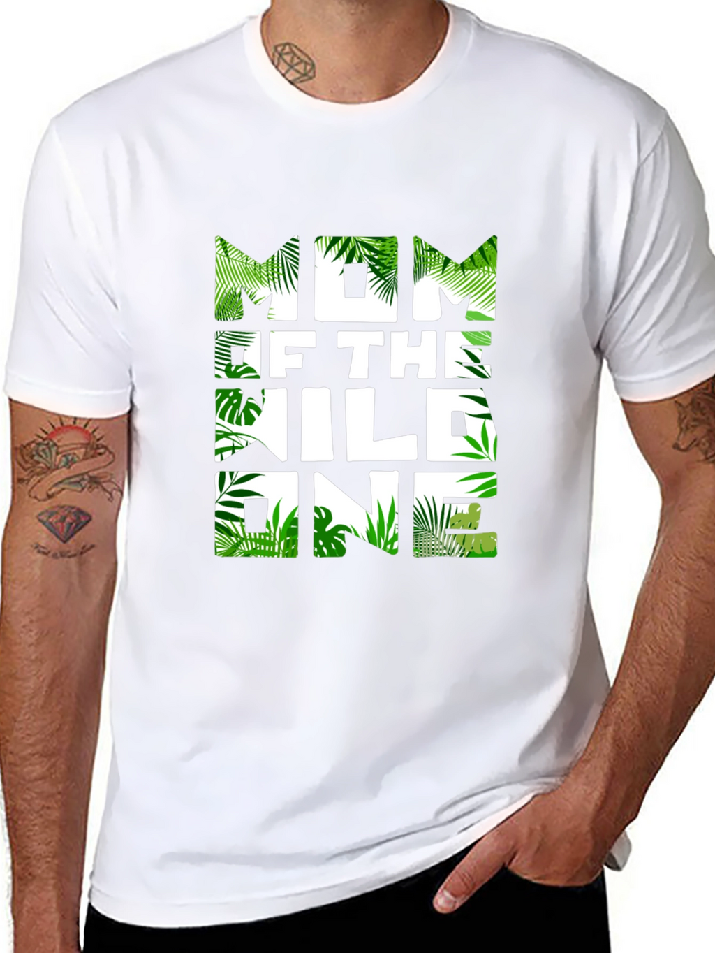 Mom of The Wild One Jungle Theme T-Shirt