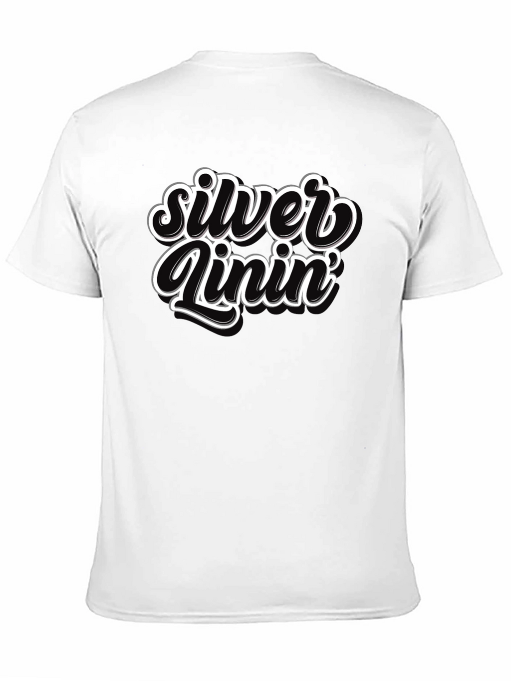 Silver Lining Graphic T-Shirt - Black
