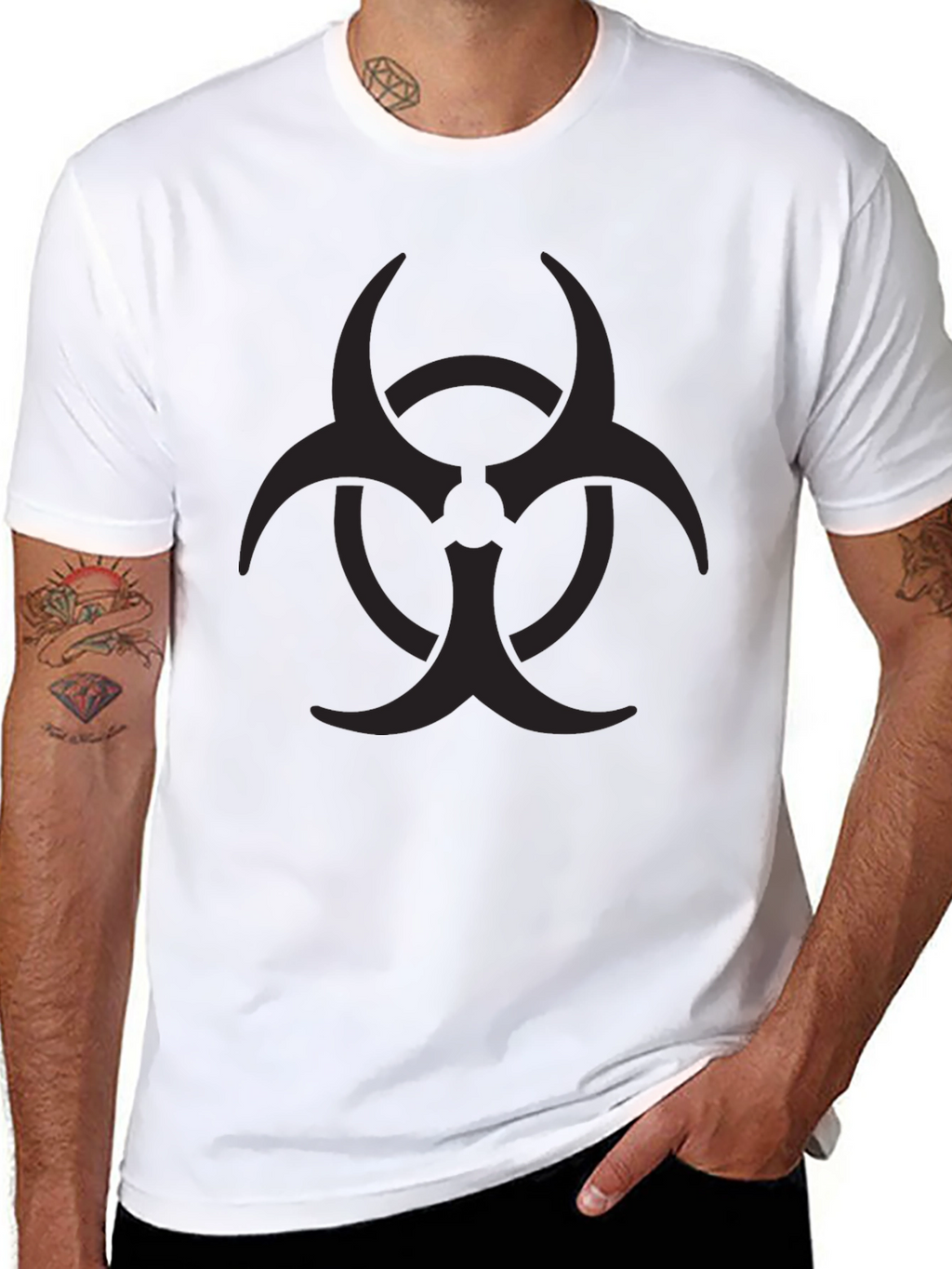 Biohazard Symbol Black T-Shirt