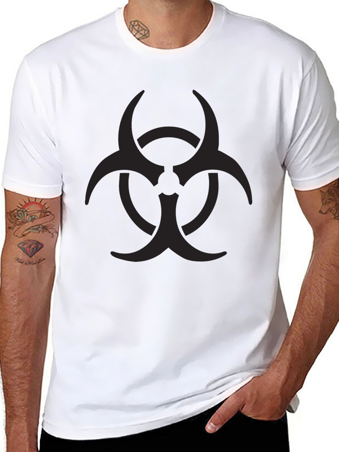 Biohazard Symbol Black T-Shirt