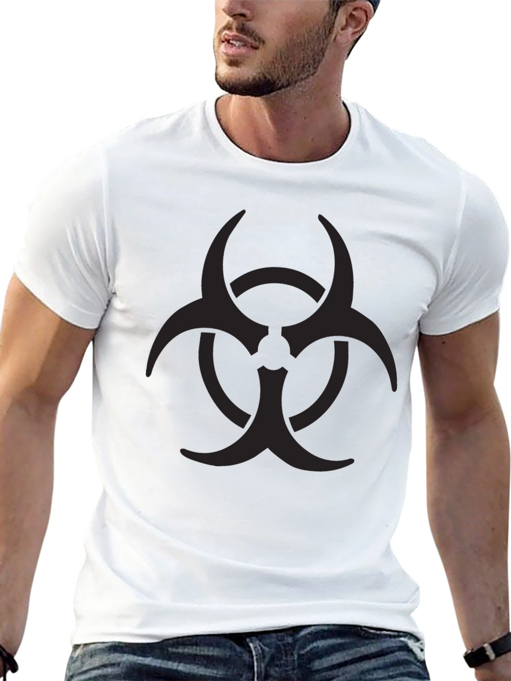 Biohazard Symbol Black T-Shirt