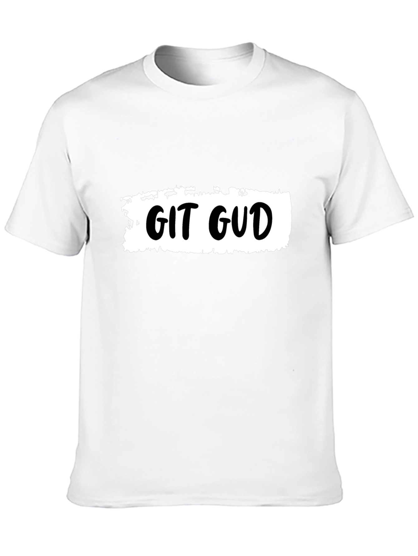 Git Gud T-Shirt - Black Cotton Tee for Coders