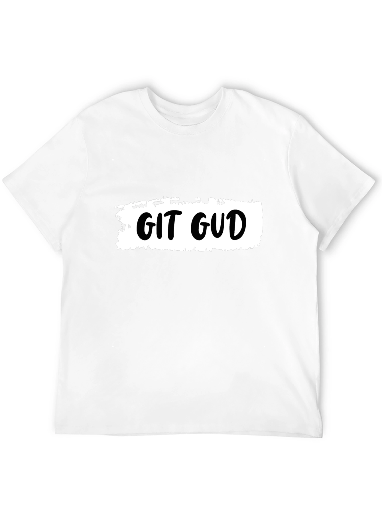 Git Gud T-Shirt - Black Cotton Tee for Coders