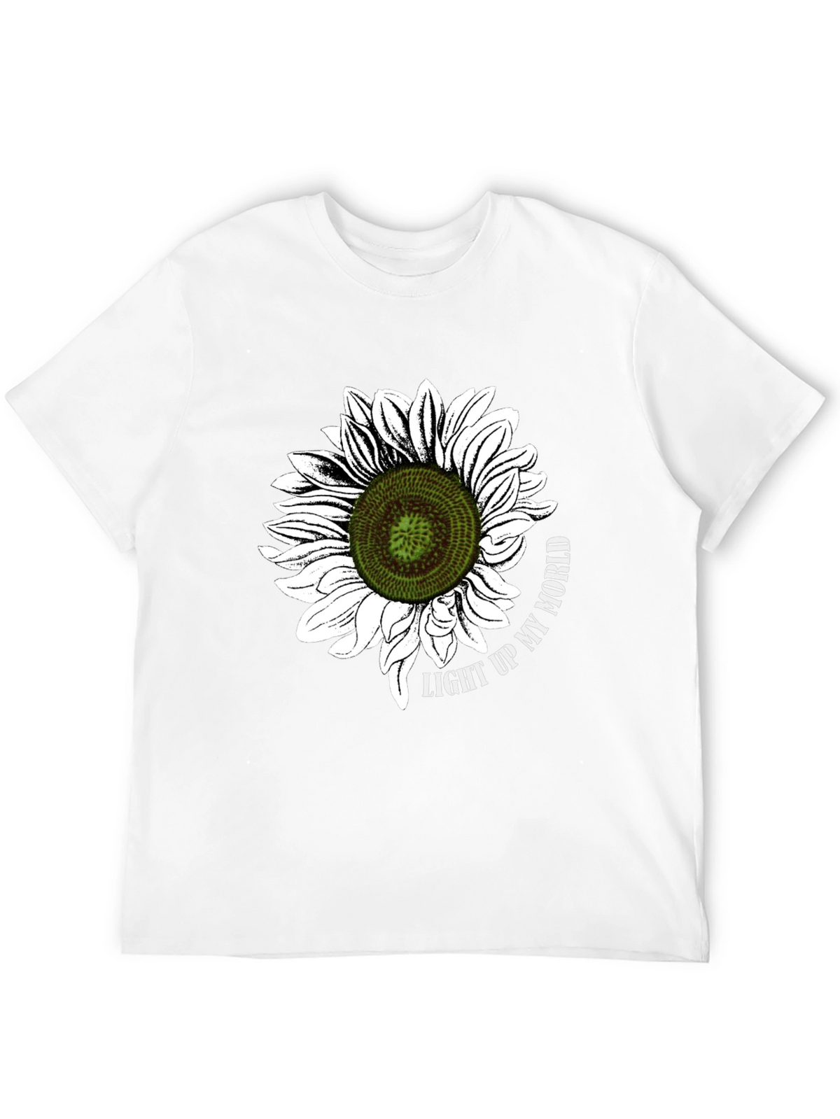 Sunflower Graphic T-Shirt - Light Up My World Black Tee