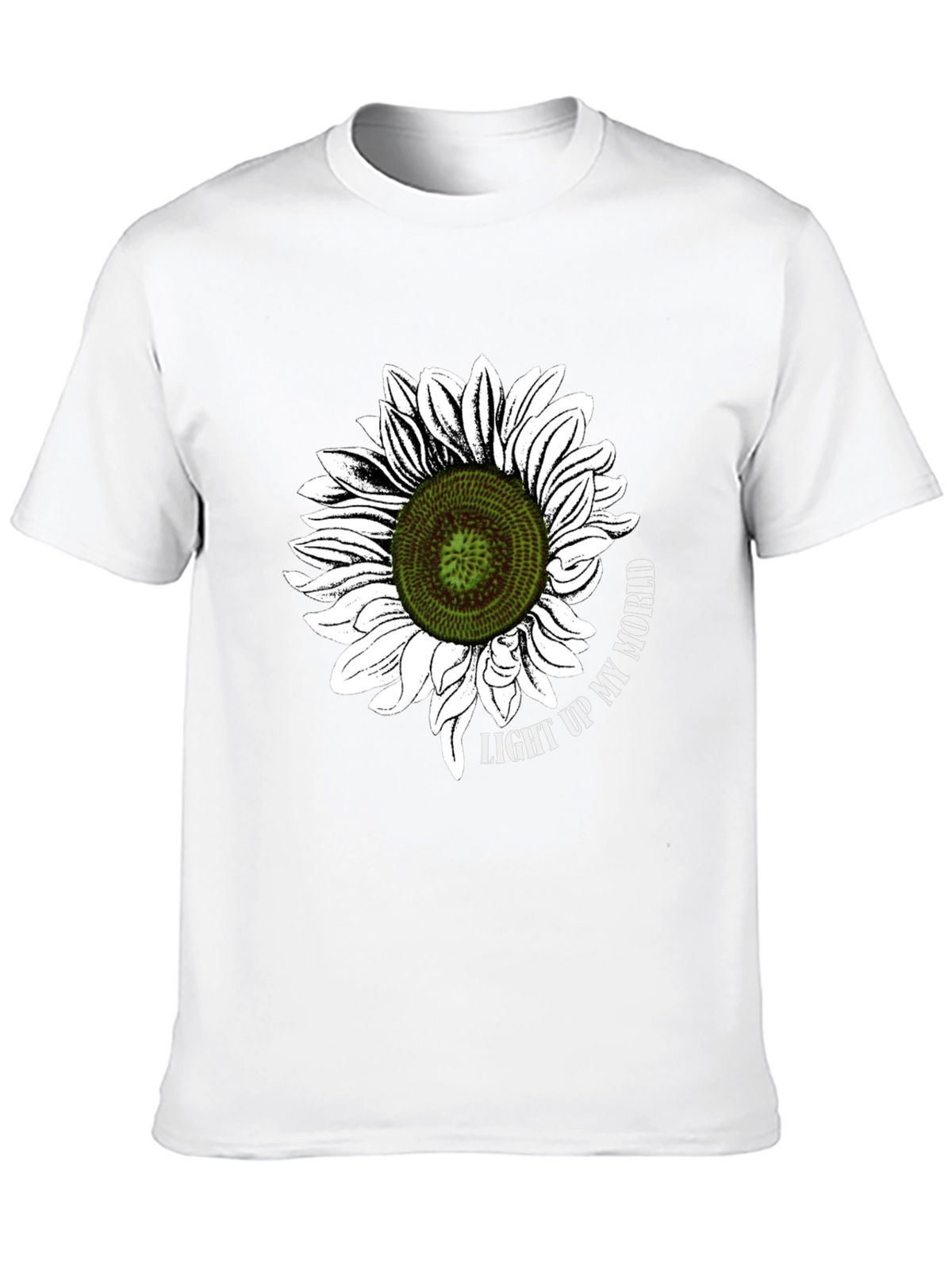 Sunflower Graphic T-Shirt - Light Up My World Black Tee