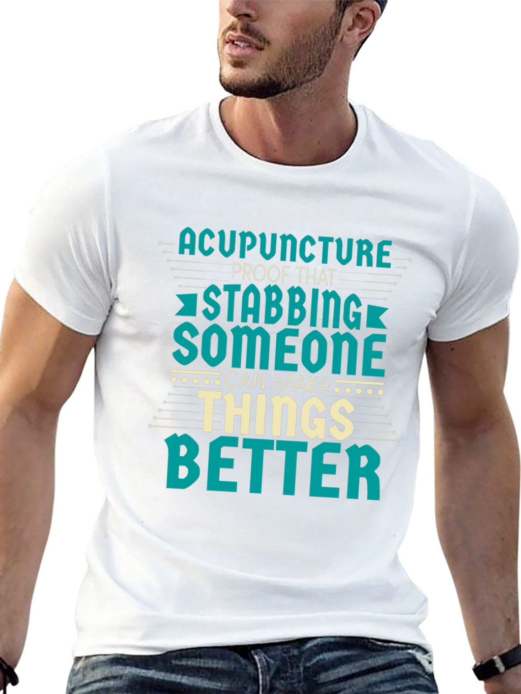 Acupuncture Stabbing Humor T-Shirt