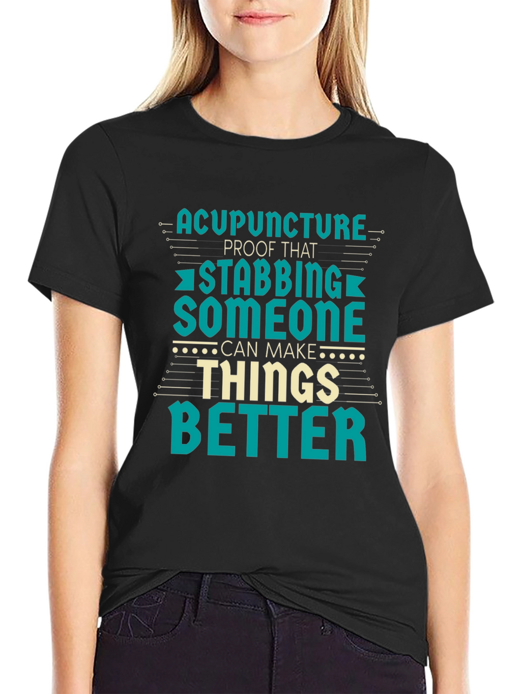 Acupuncture Stabbing Humor T-Shirt