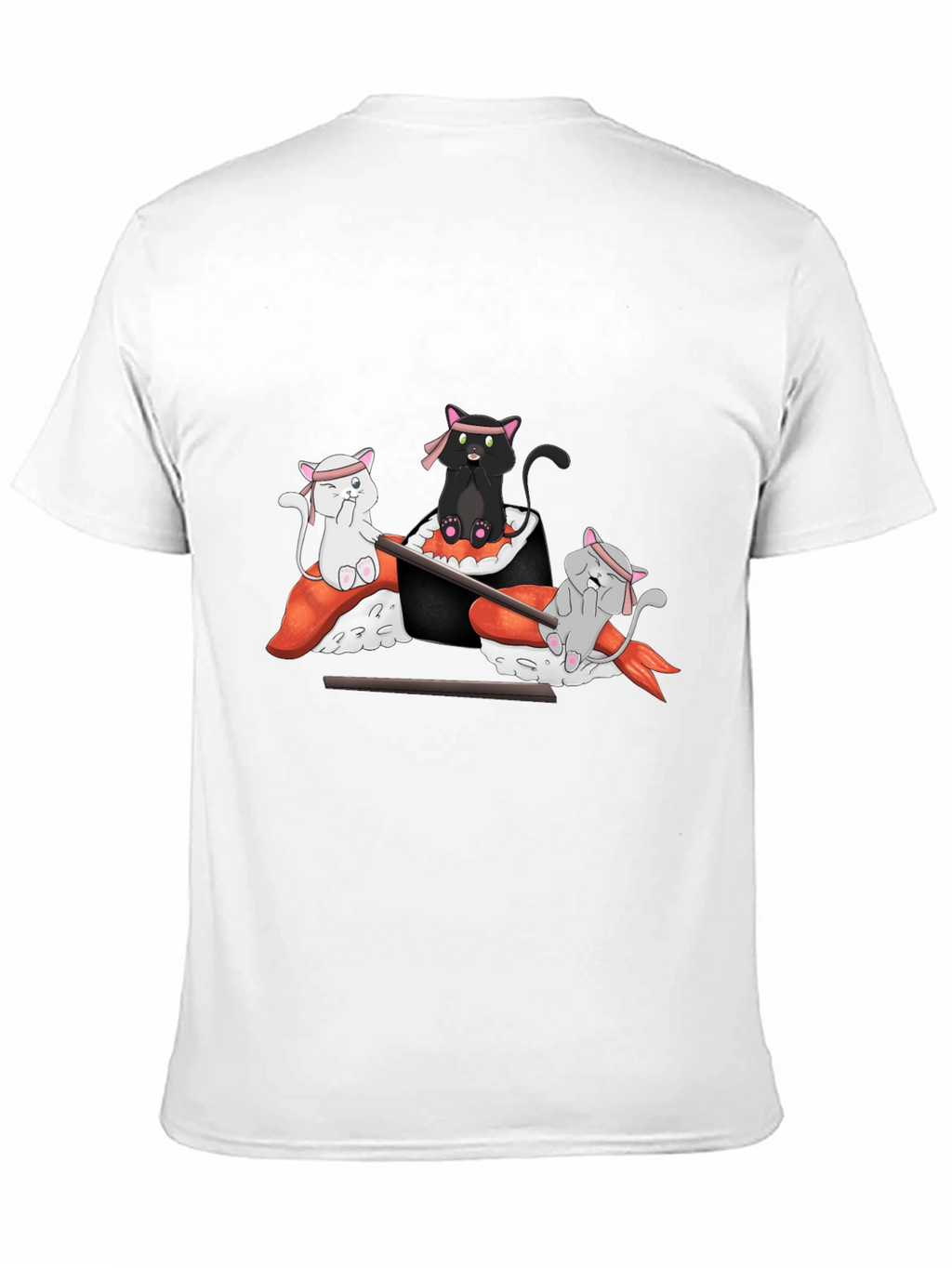 Sushi Cat T-Shirt: Cute Anime Design