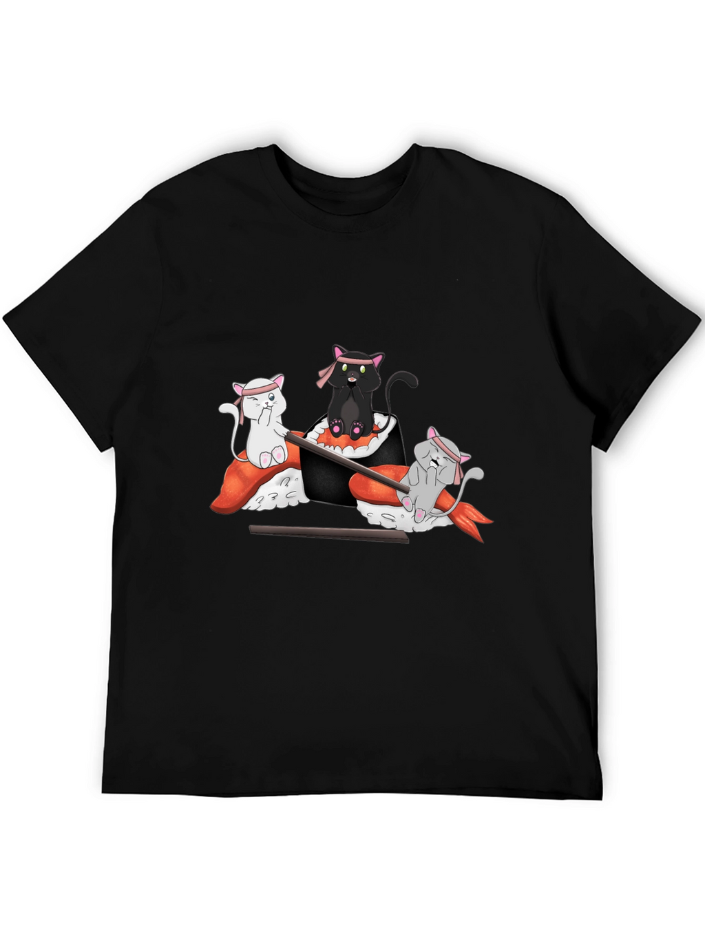 Sushi Cat T-Shirt: Cute Anime Design