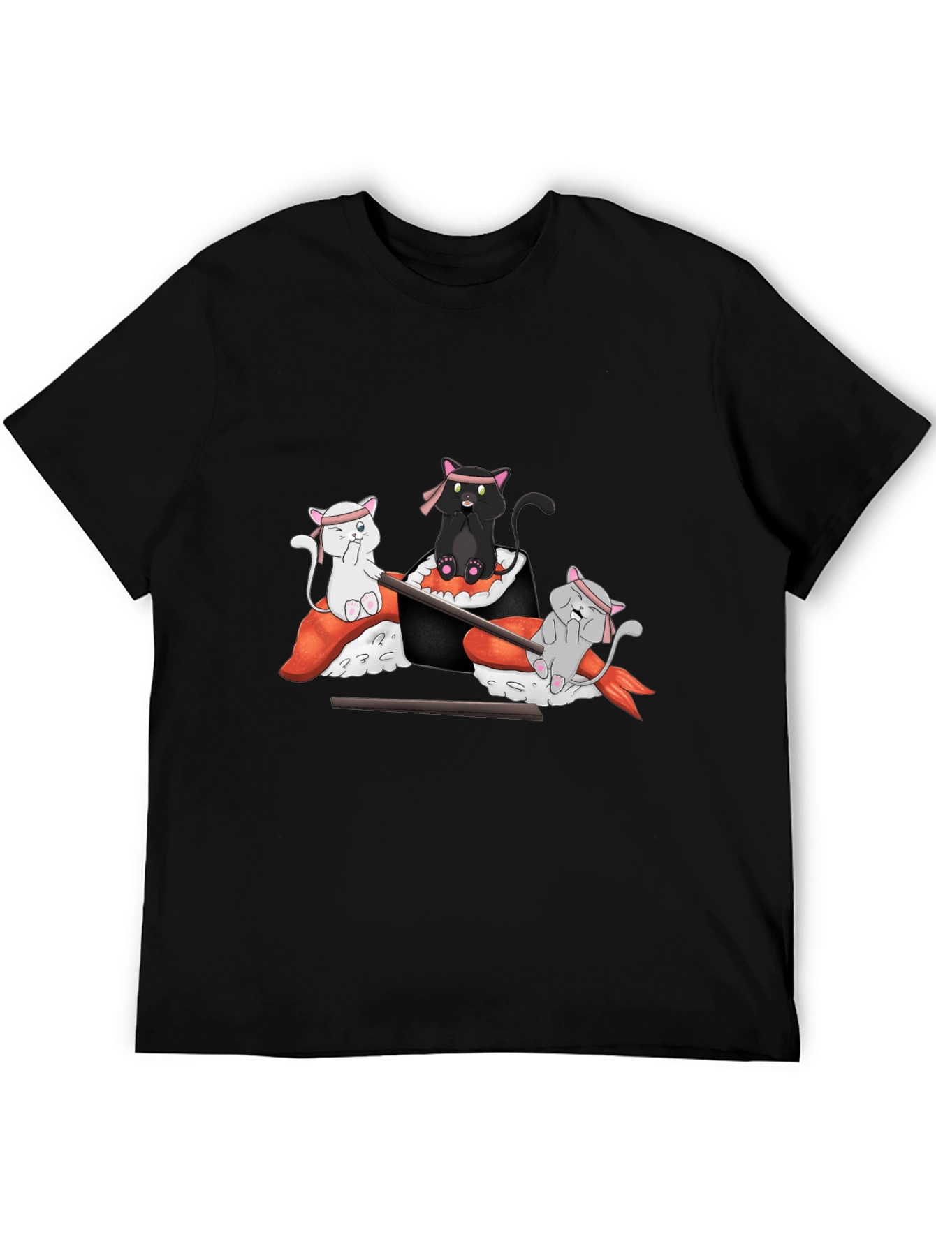 Sushi Cat T-Shirt: Cute Anime Design