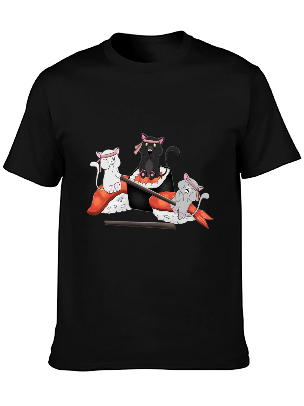 Sushi Cat T-Shirt: Cute Anime Design