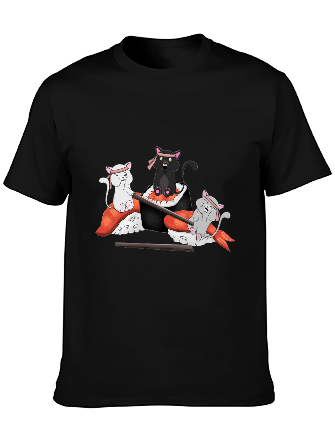 Sushi Cat T-Shirt: Cute Anime Design