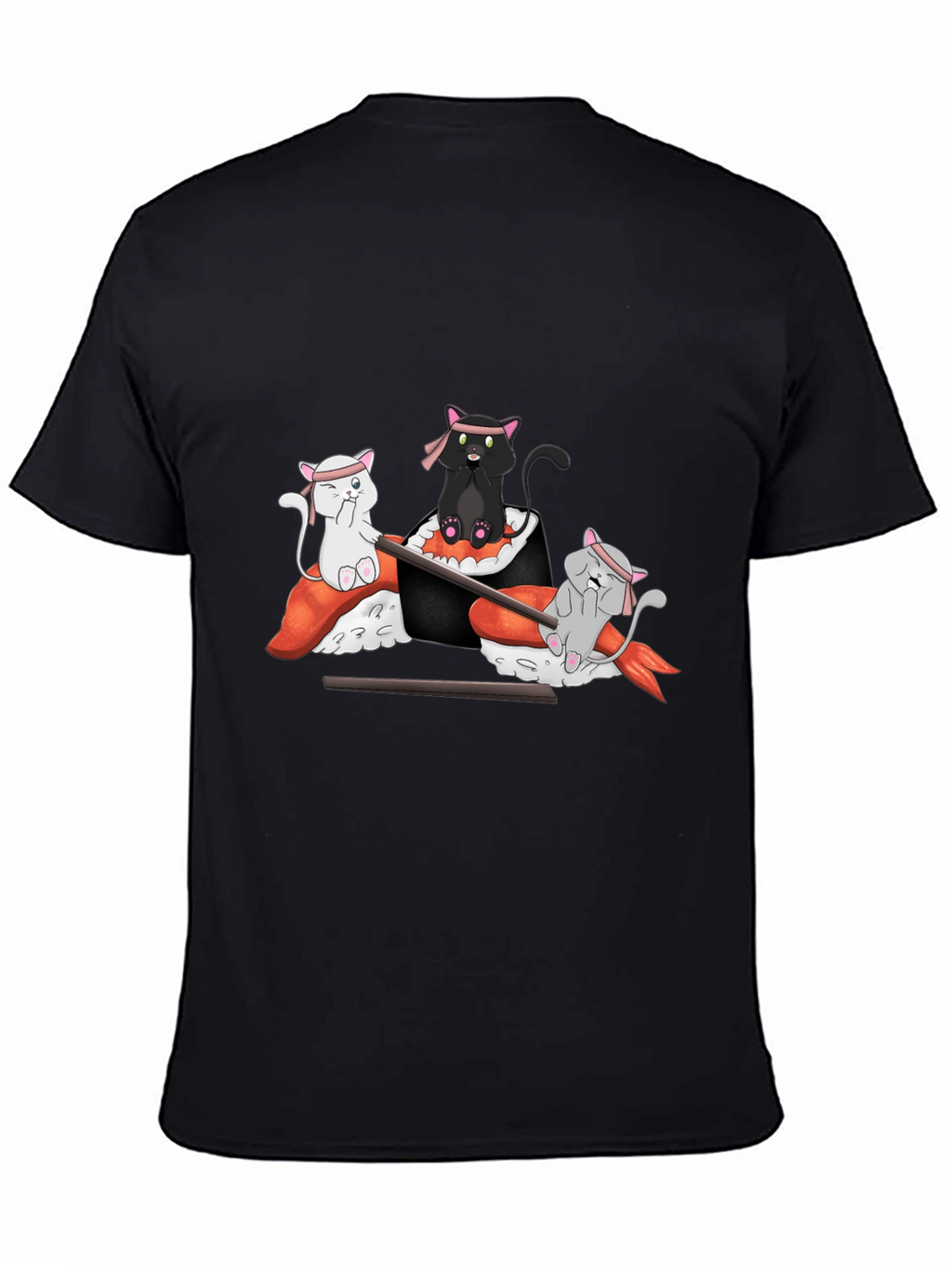 Sushi Cat T-Shirt: Cute Anime Design