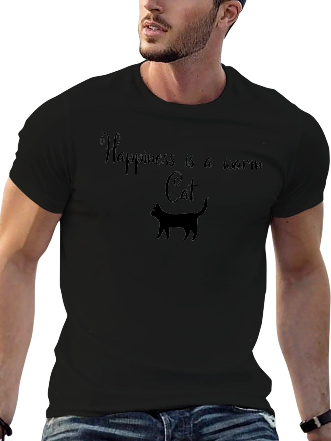Happiness is a Warm Cat T-Shirt
