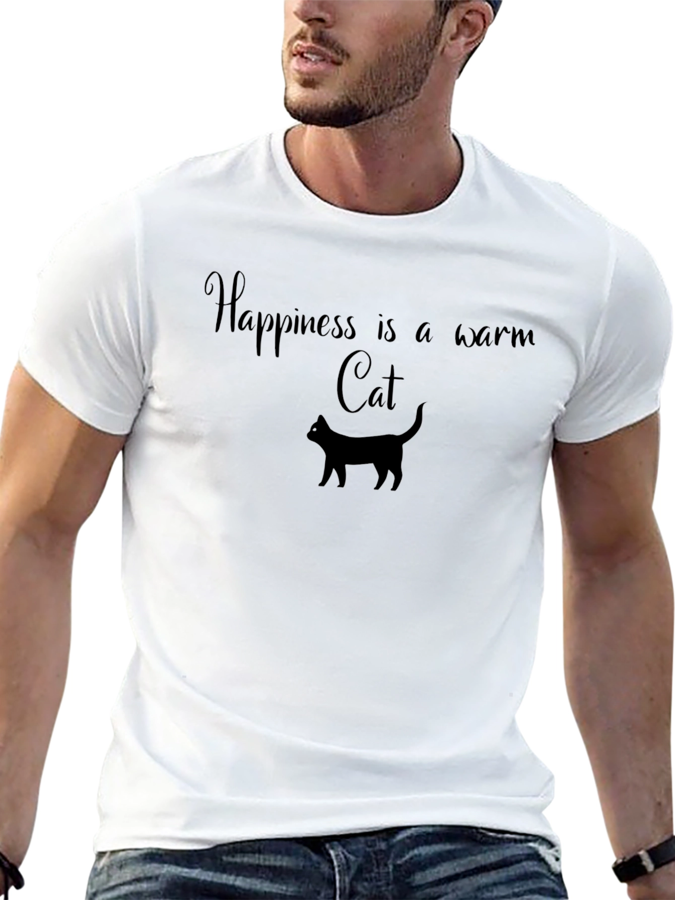 Happiness is a Warm Cat T-Shirt