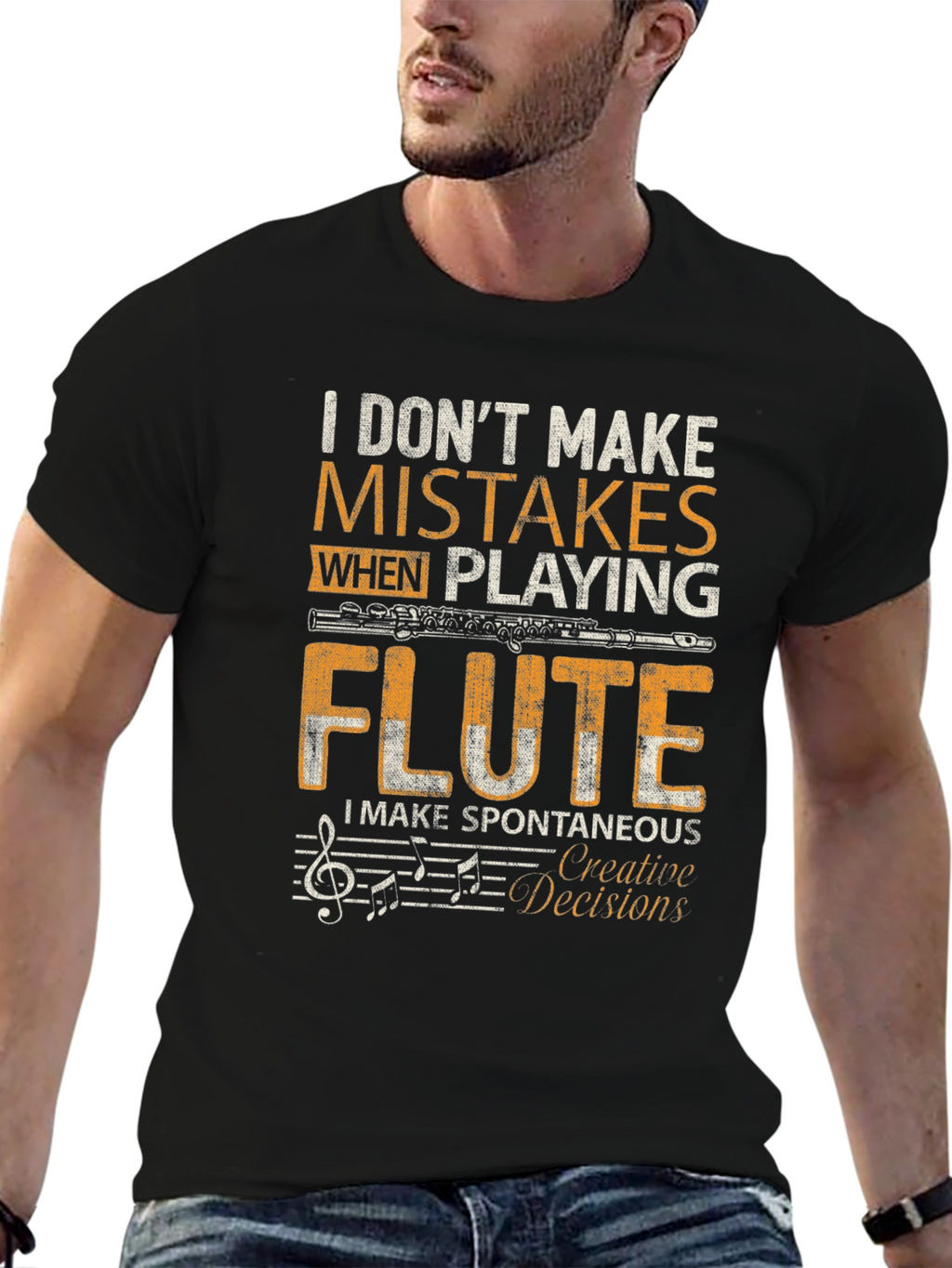 Flute Player T-Shirt - I Dont Make Mistakes