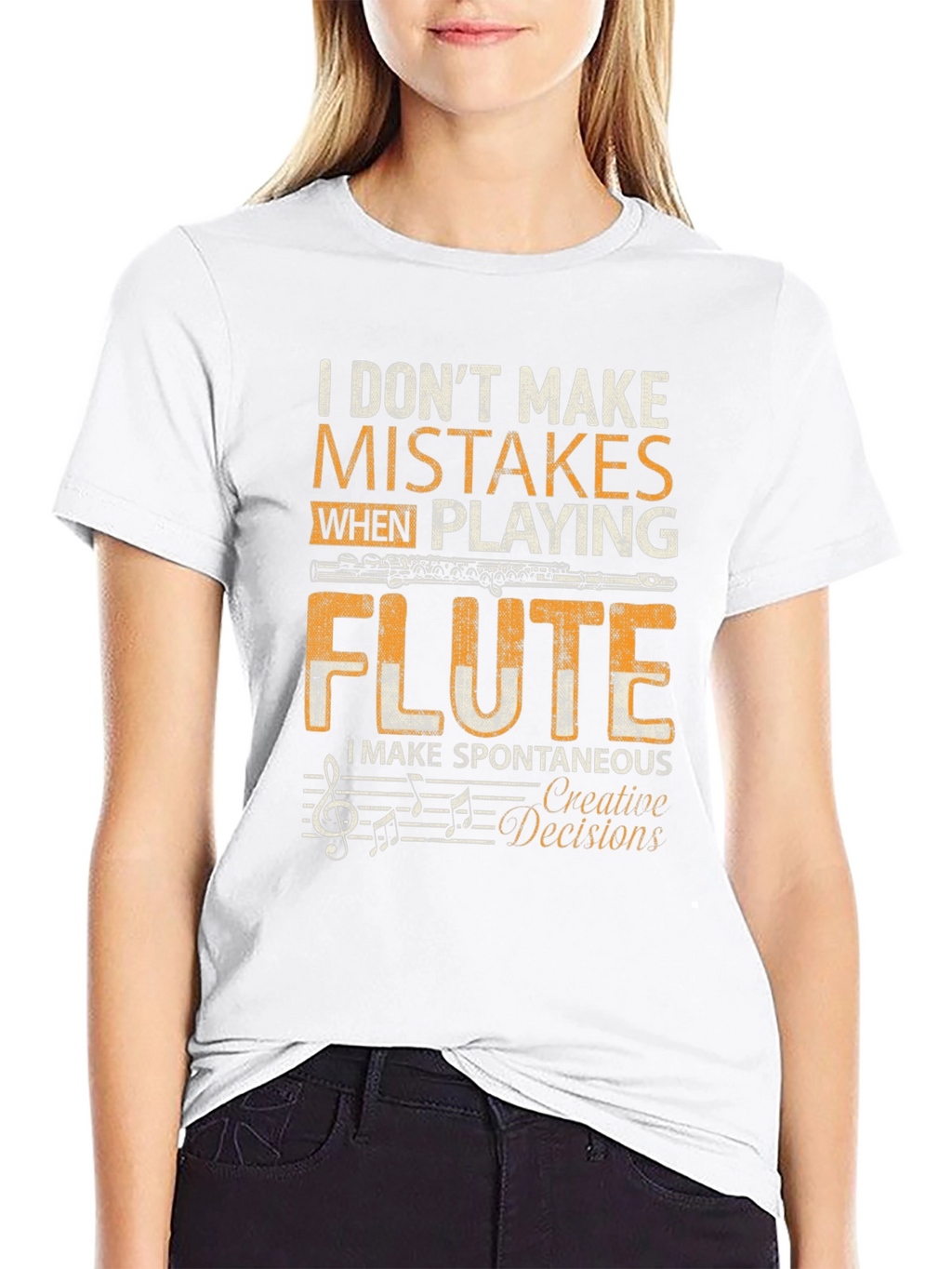 Flute Player T-Shirt - I Dont Make Mistakes