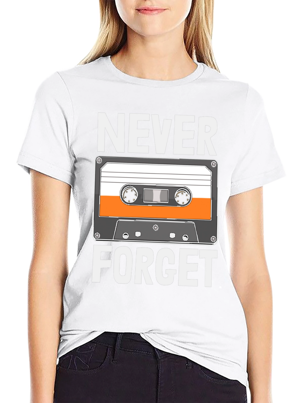 Retro Cassette Tape T-Shirt - Never Forget
