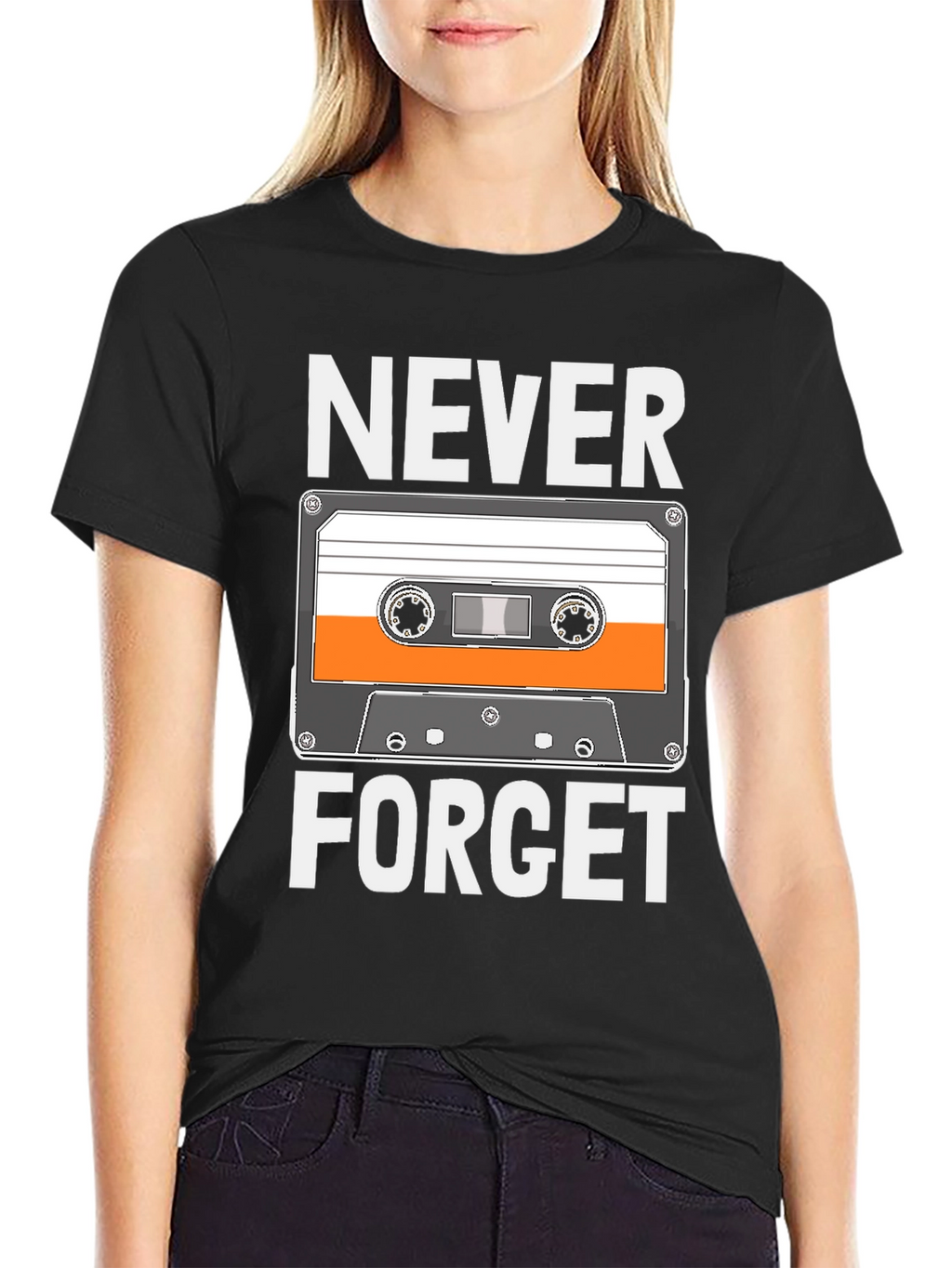 Retro Cassette Tape T-Shirt - Never Forget