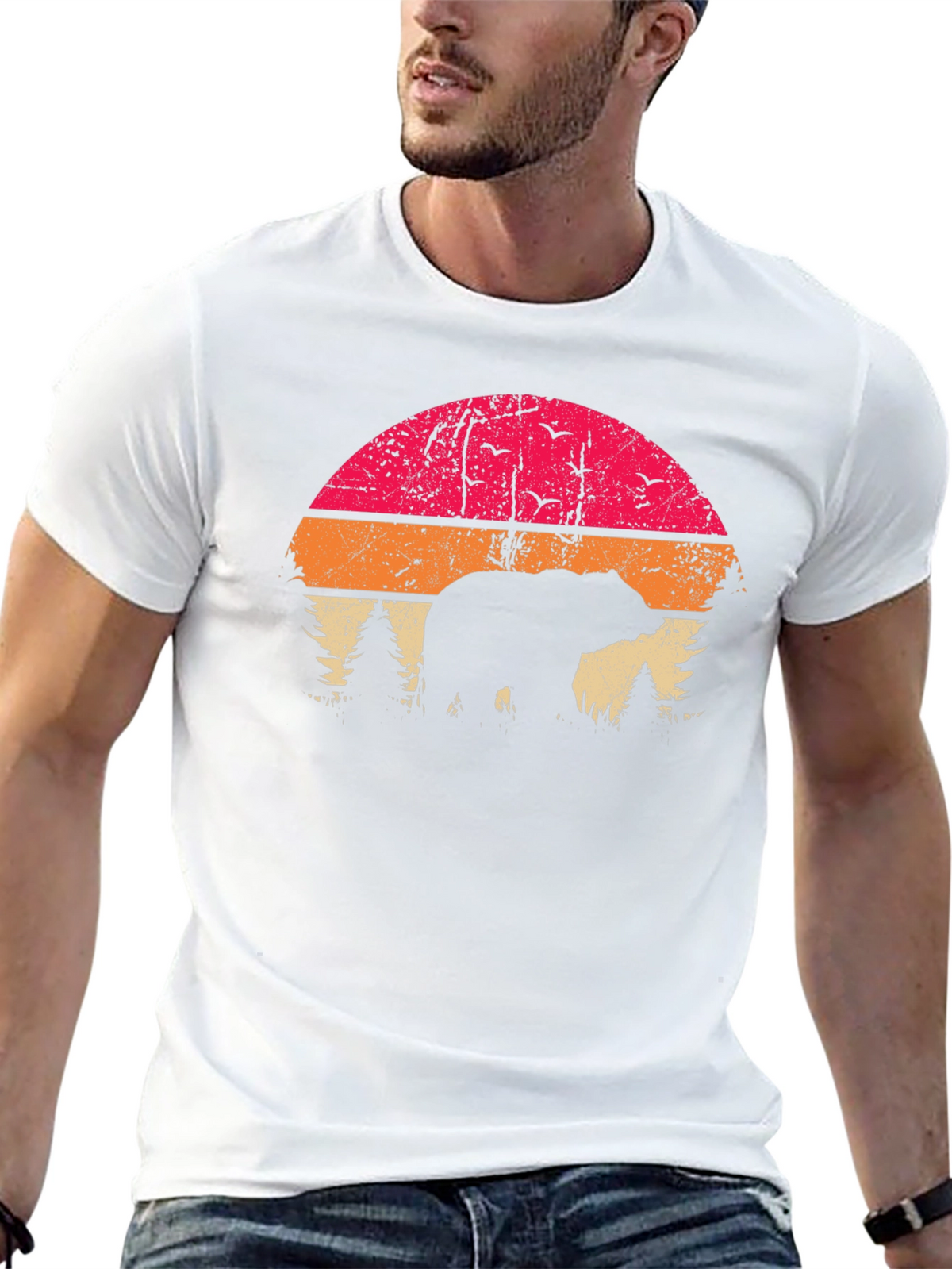 Vintage Bear Sunset T-Shirt