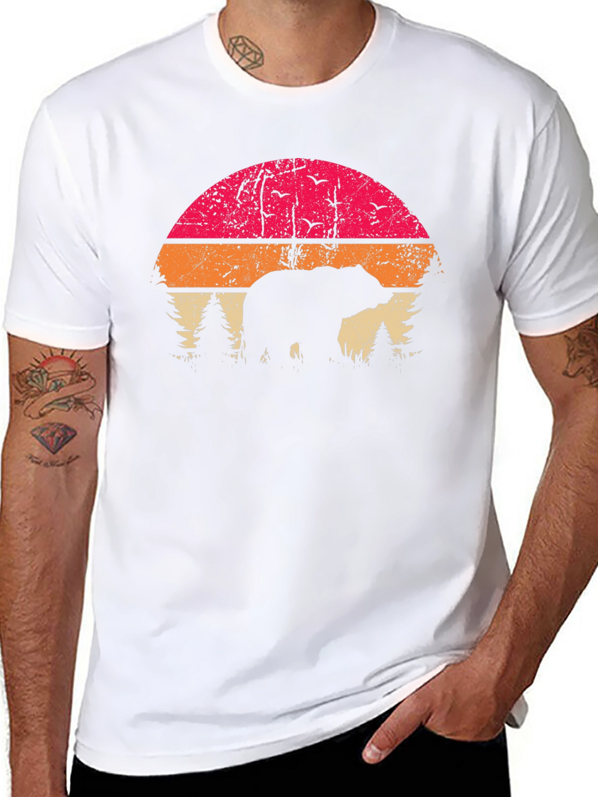 Vintage Bear Sunset T-Shirt