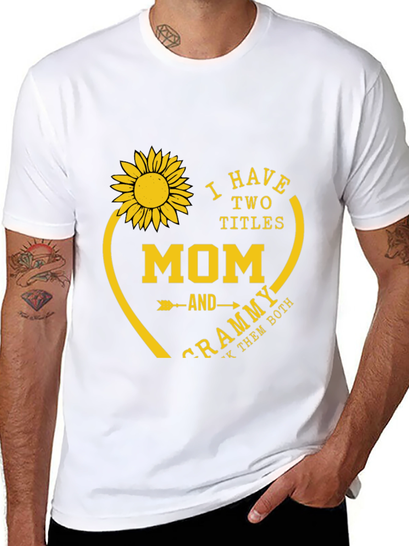 Mom & Grammy Sunflower Graphic Tee