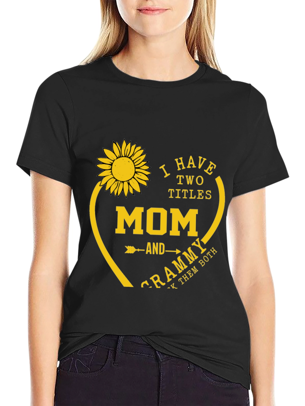Mom & Grammy Sunflower Graphic Tee