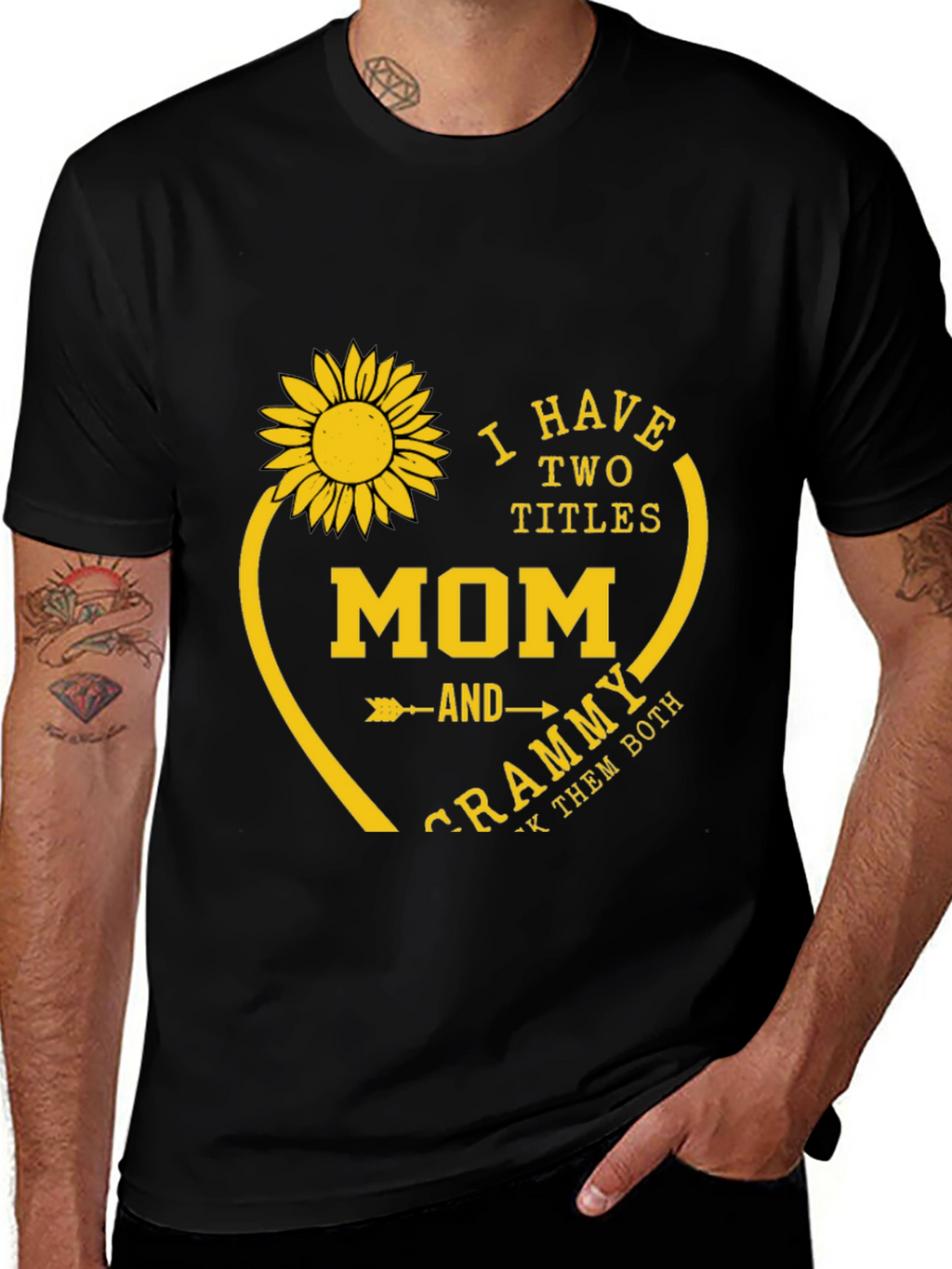 Mom & Grammy Sunflower Graphic Tee
