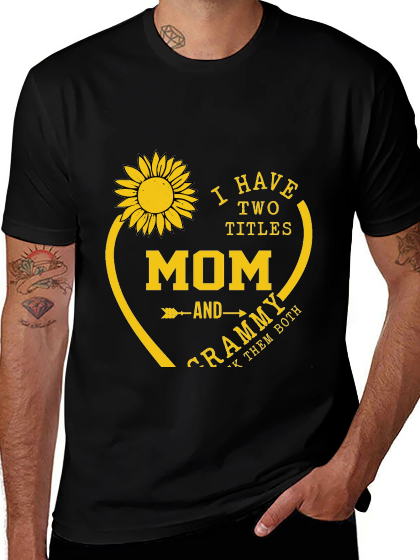 Mom & Grammy Sunflower Graphic Tee
