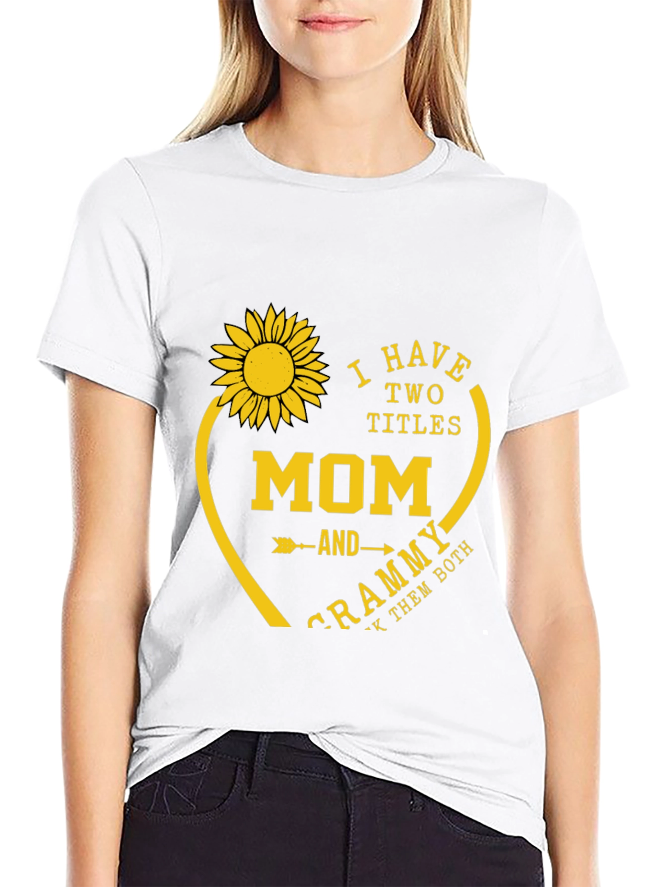 Mom & Grammy Sunflower Graphic Tee