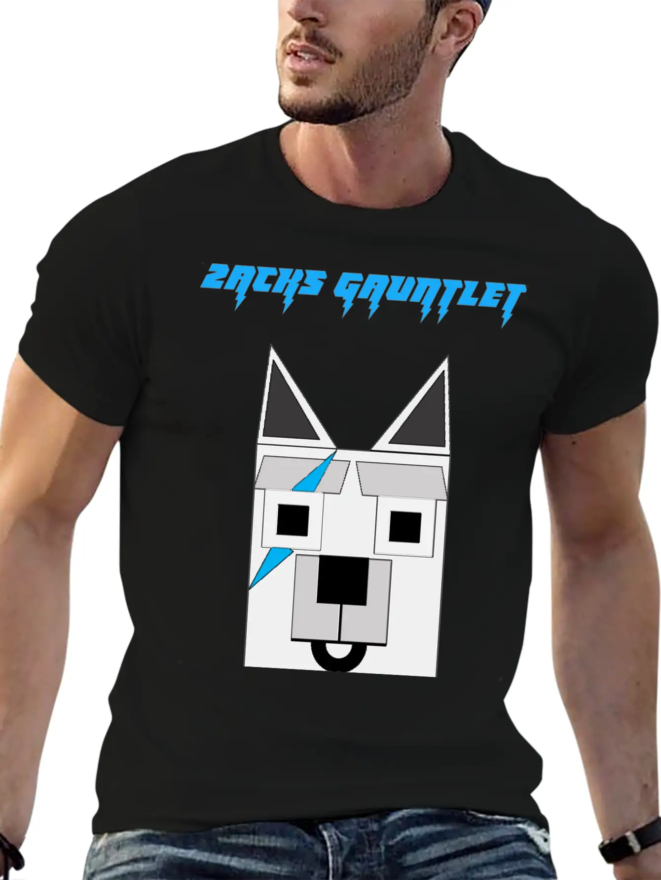 Zacks Gauntlet Wolf Basic Graphic T-Shirt – Daily Comfort In Soft Cotton