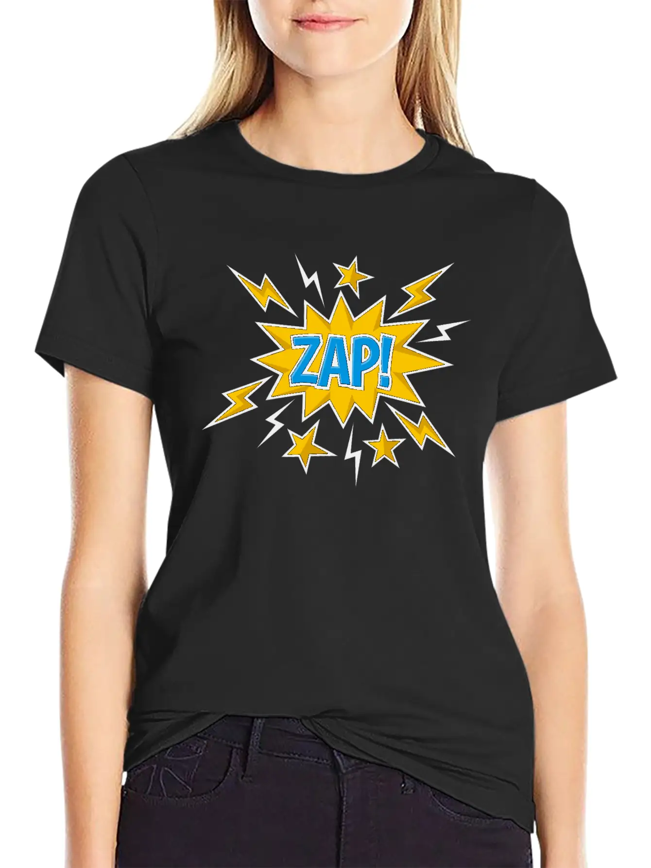 Zap Comic Sound Effect Timeless Short Sleeve Tee – Comfy And Minimalist Design