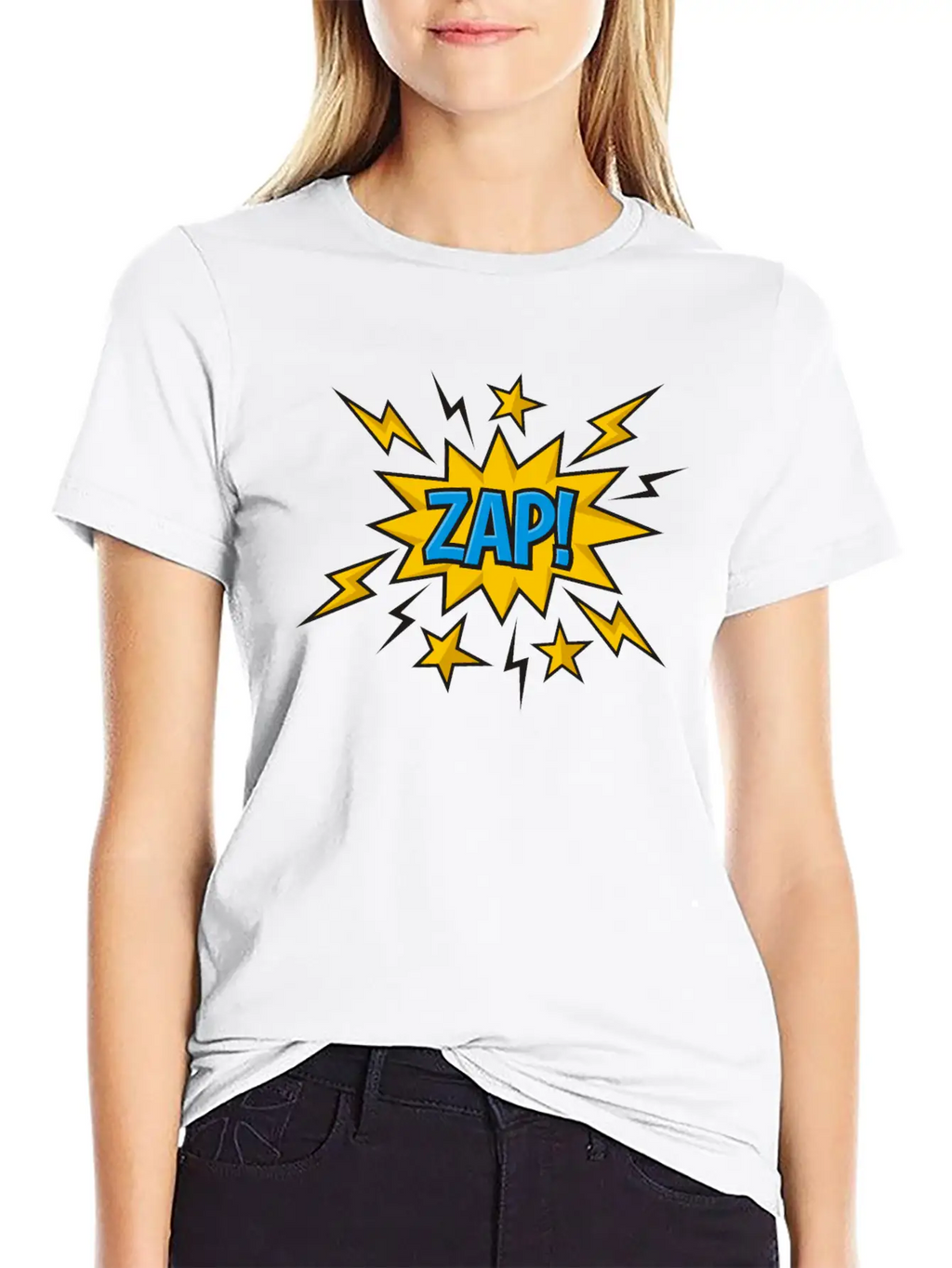 Zap Comic Sound Effect Timeless Short Sleeve Tee – Comfy And Minimalist Design