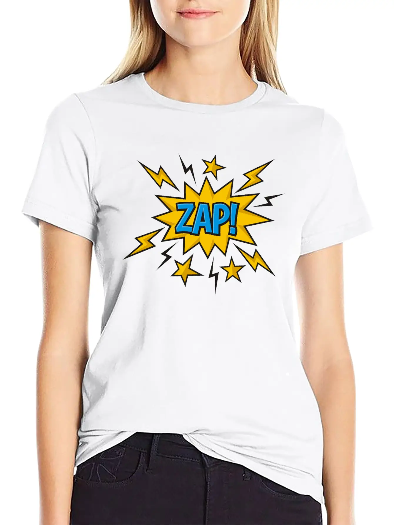 Zap Comic Sound Effect Timeless Short Sleeve Tee – Comfy And Minimalist Design