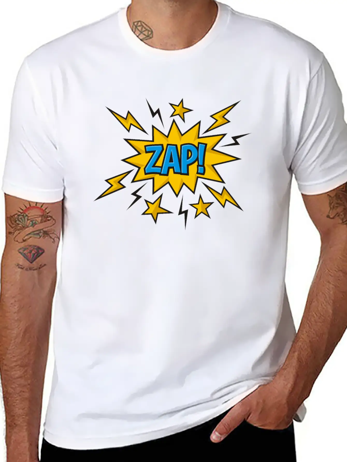 Zap Comic Sound Effect Timeless Short Sleeve Tee – Comfy And Minimalist Design