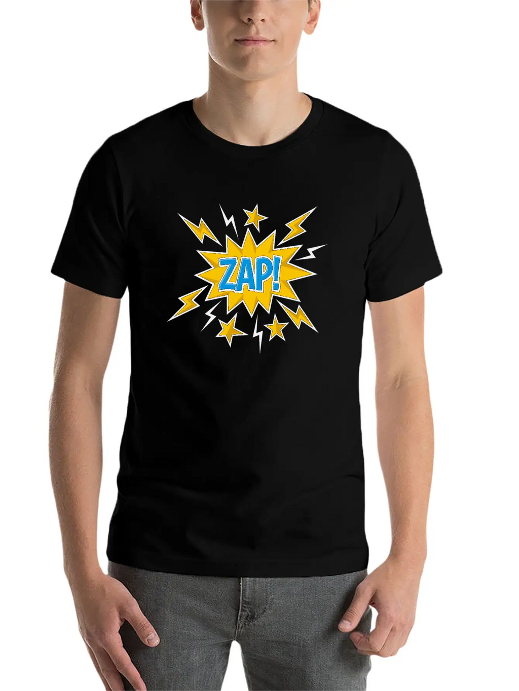 Zap Comic Sound Effect Timeless Short Sleeve Tee – Comfy And Minimalist Design