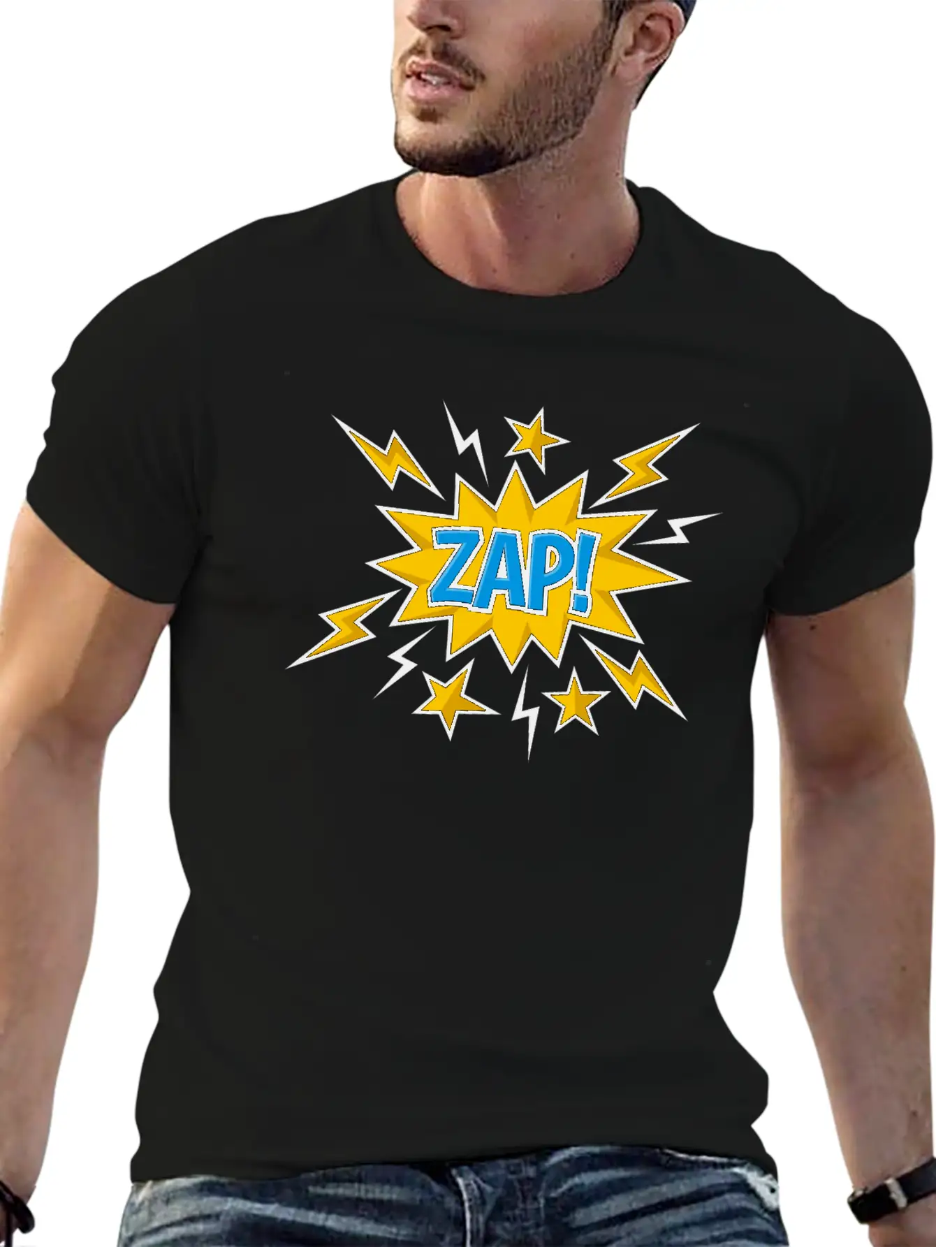 Zap Comic Sound Effect Timeless Short Sleeve Tee – Comfy And Minimalist Design