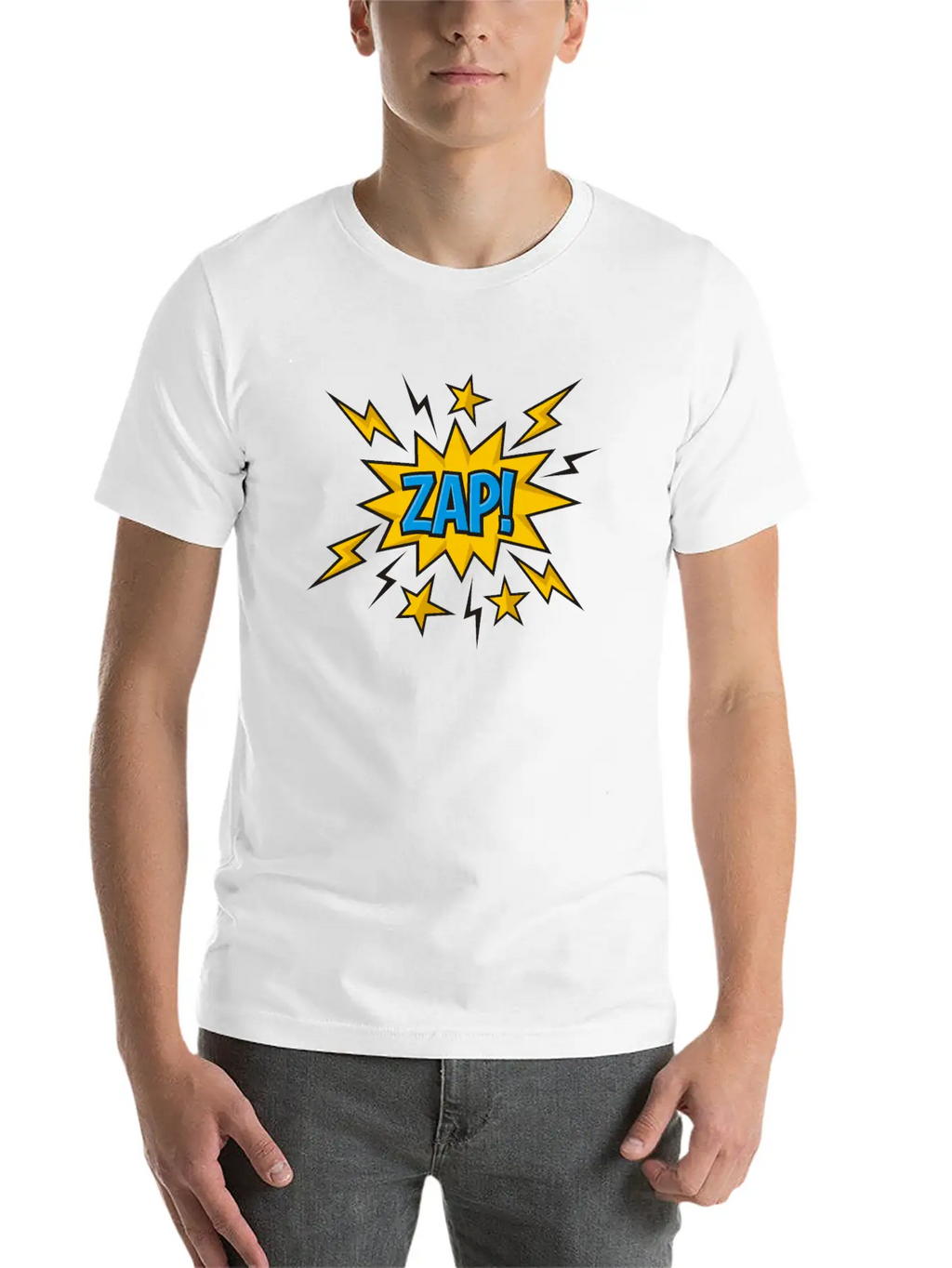 Zap Comic Sound Effect Timeless Short Sleeve Tee – Comfy And Minimalist Design
