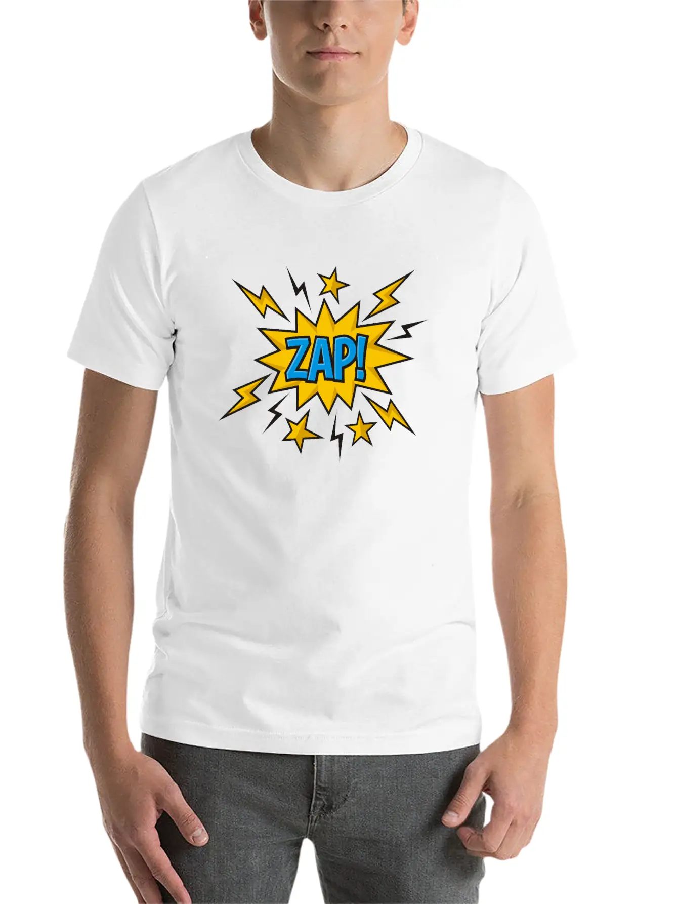 Zap Comic Sound Effect Timeless Short Sleeve Tee – Comfy And Minimalist Design
