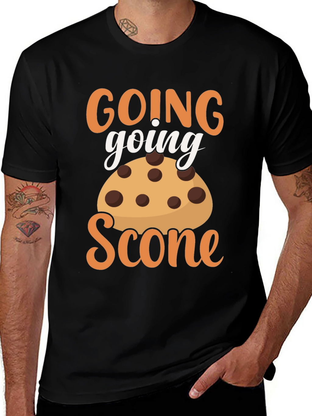 Going Going Scone Funny Graphic T-Shirt