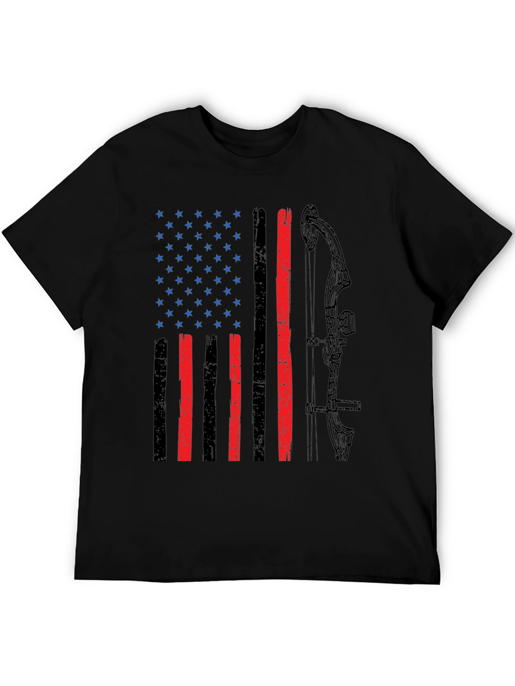 American Flag Bow Hunting T-Shirt